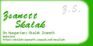zsanett skalak business card